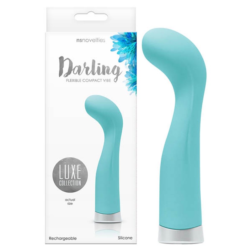 Luxe Darling Flexible Compact G-Spot Vibe  - Turquoise